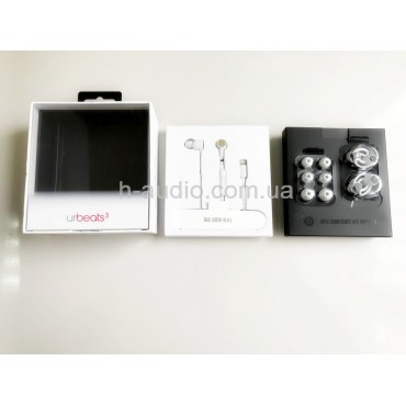 Наушники urBeats3  Matte Silver с разъемом Lightning Connector-б/у
